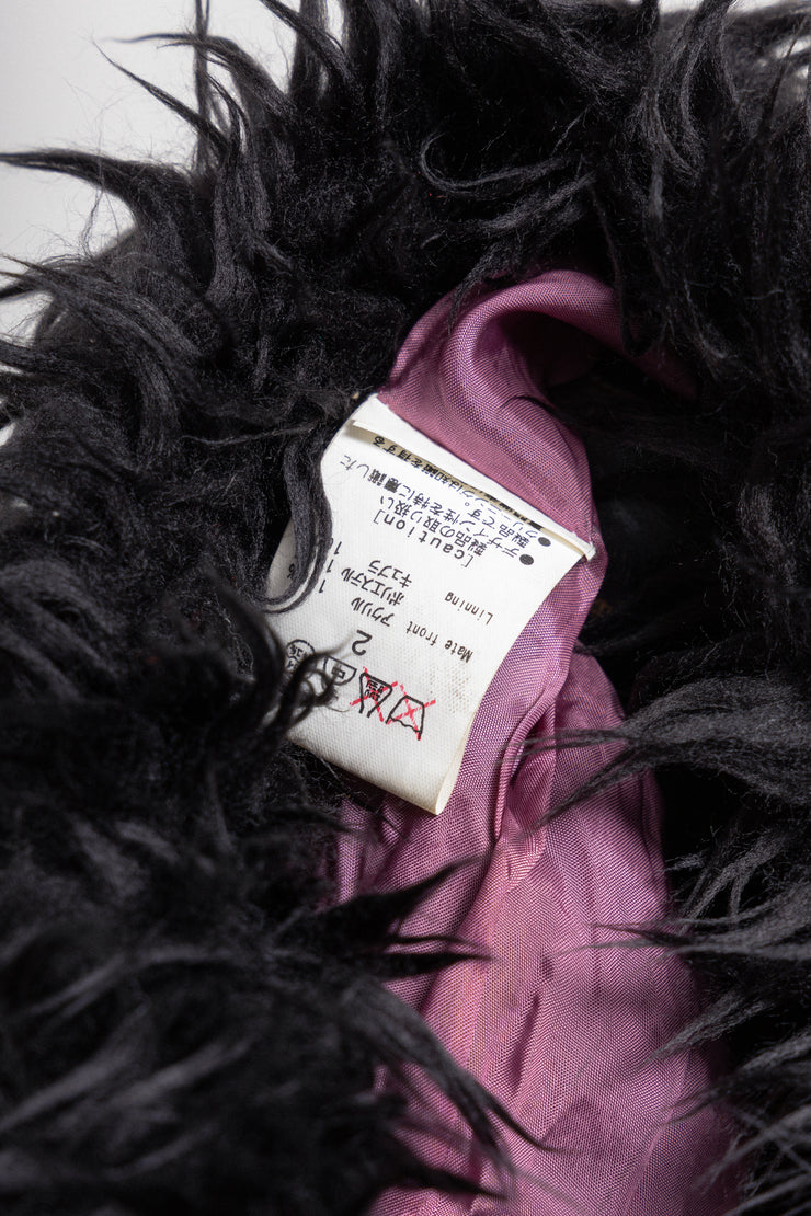 ALICE AUAA - Faux fur neck warmer with buckled straps