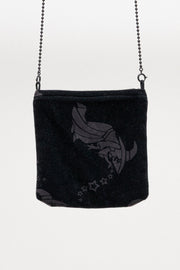 UNDERCOVER - FW02 « Witch’s cell division » Witch motif velvet mini bag