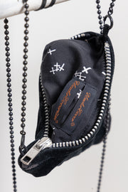 UNDERCOVER - FW02 « Witch’s cell division » Witch motif velvet mini bag