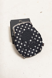 UNDERCOVER - FW05 « Arts and Crafts » Felt clasp wallet with skull detail