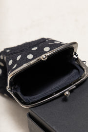 UNDERCOVER - FW05 « Arts and Crafts » Felt clasp wallet with skull detail