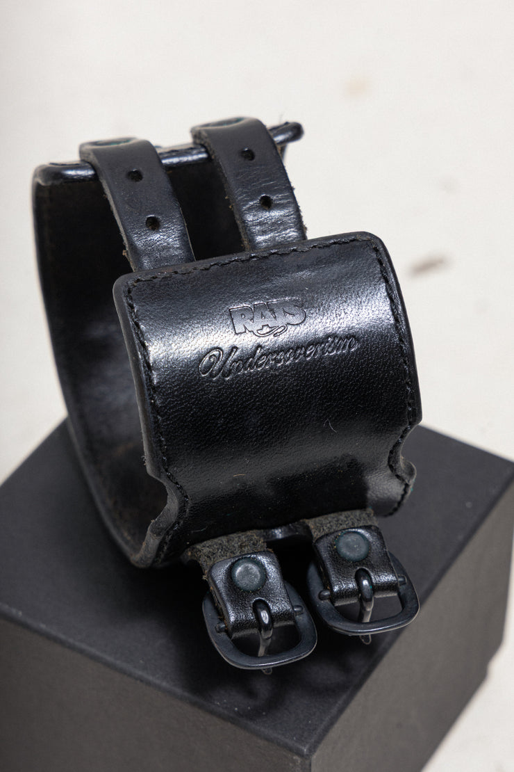 UNDERCOVER x RATS - Studded leather cuff bracelet (black)