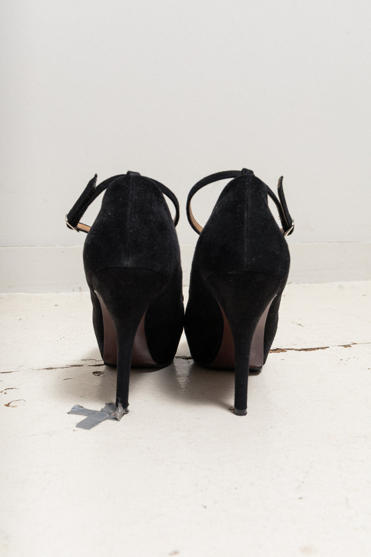 UNDERCOVER - Suede cat pumps