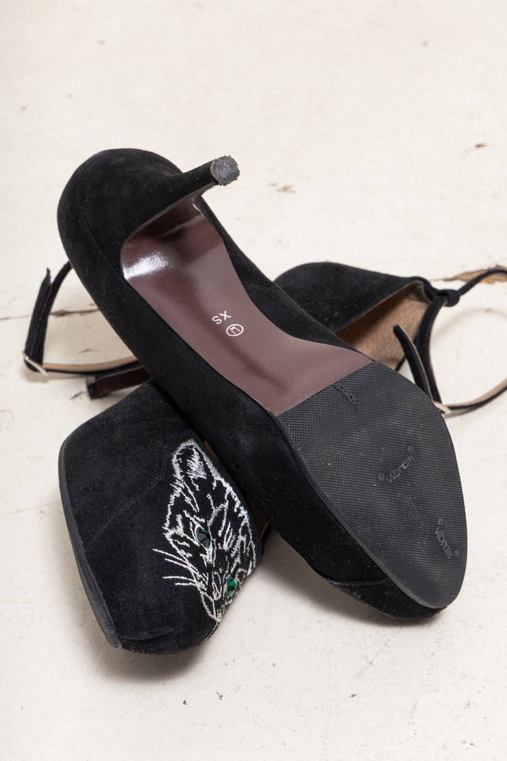UNDERCOVER - Suede cat pumps