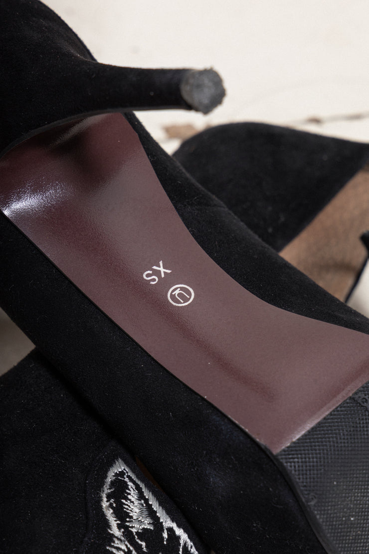 UNDERCOVER - Suede cat pumps