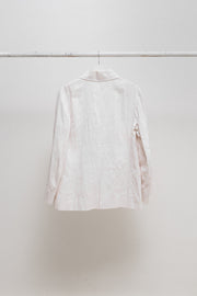 ANN DEMEULEMEESTER - SS99 Painted linen button up jacket