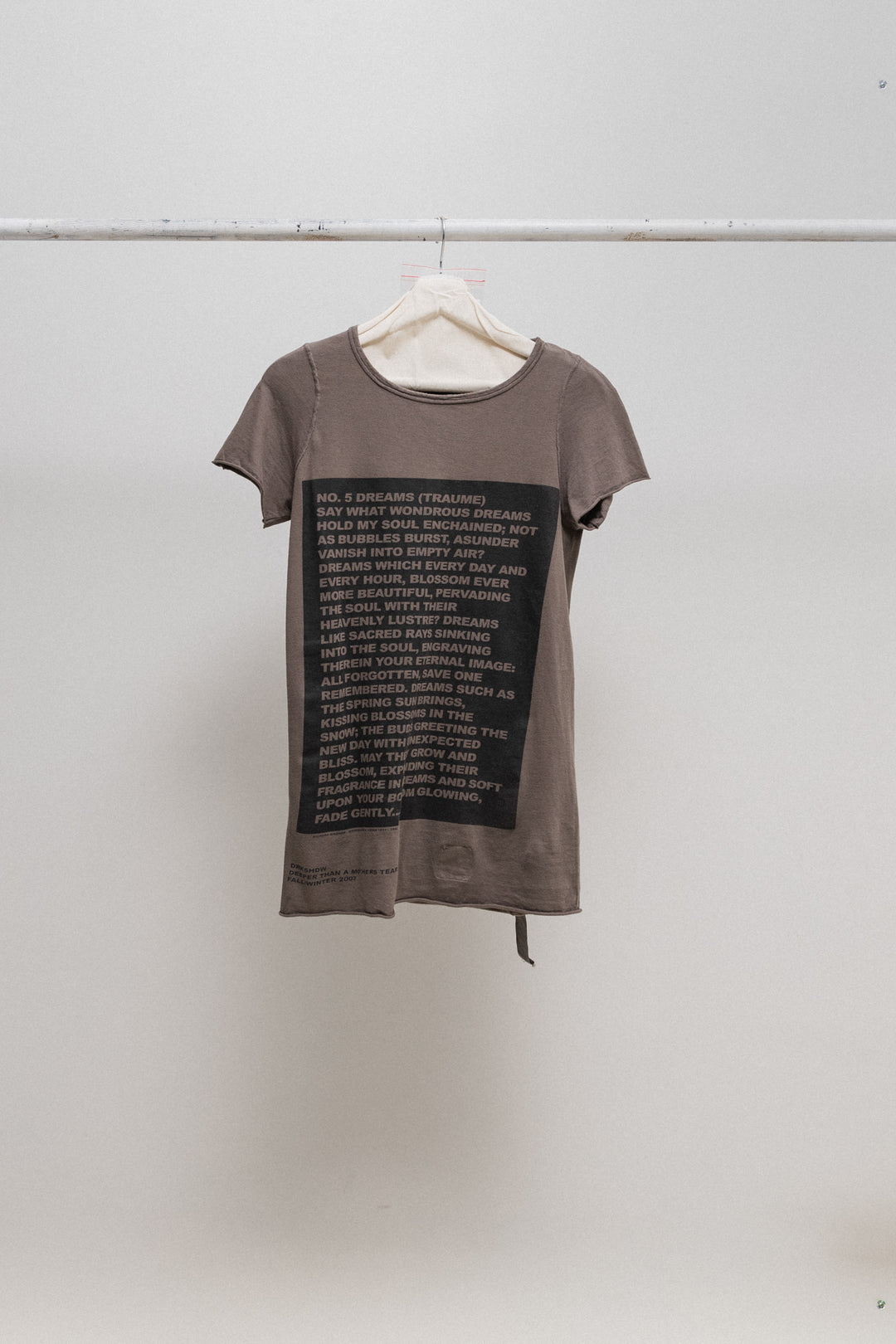 RICK OWENS DRKSHDW - 2007 Richard Wagner Traume Printed cotton t