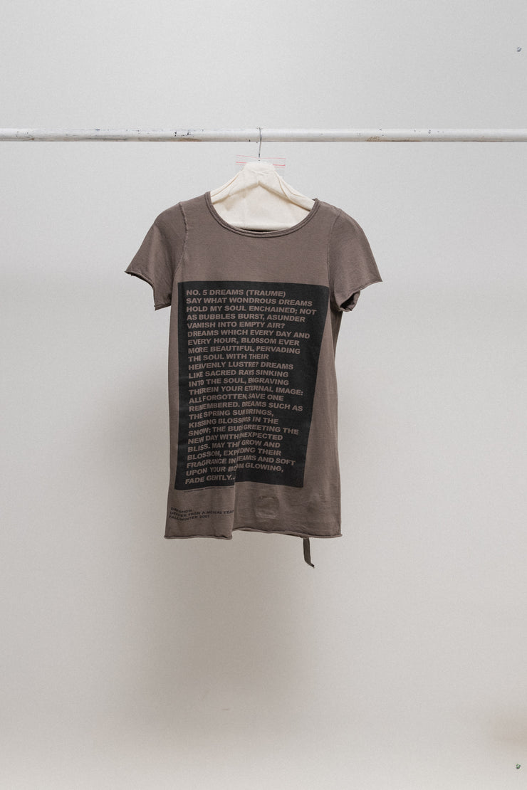 RICK OWENS DRKSHDW - 2007 Richard Wagner Traume Printed cotton t-shirt