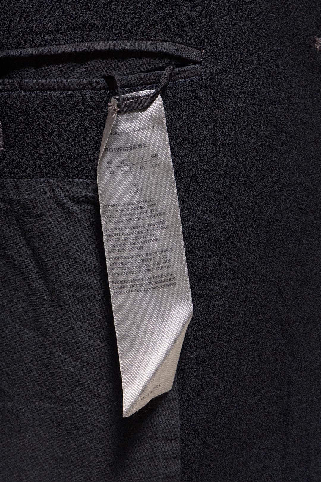 RICK OWENS - FW19 « LARRY » Legaspi Neue blazer – L'OBSCUR