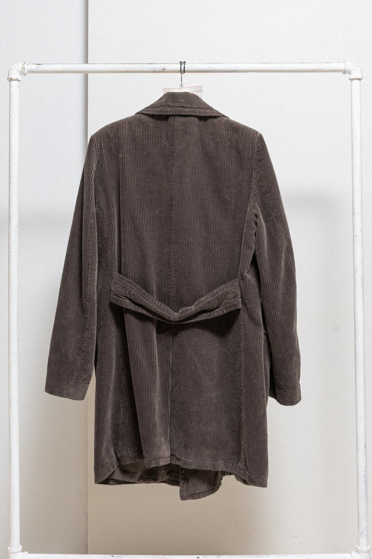 RICK OWENS - FW05 « MOOG » Cotton corduroy coat with pocket details
