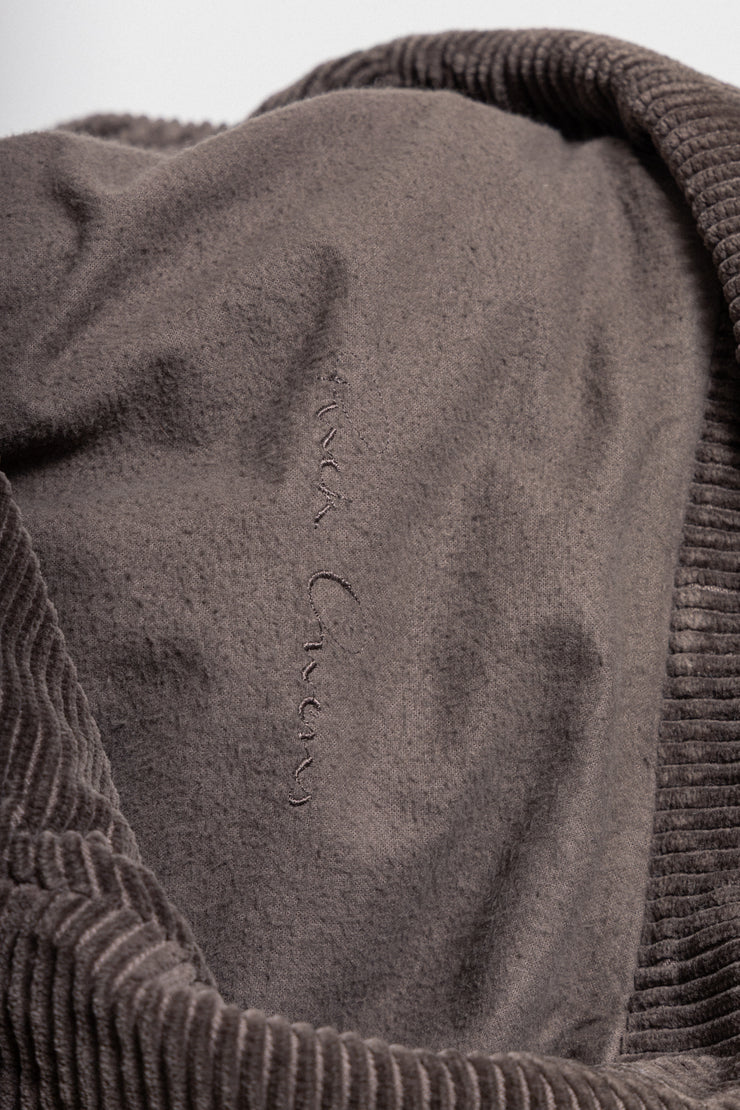 RICK OWENS - FW05 « MOOG » Cotton corduroy coat with pocket details