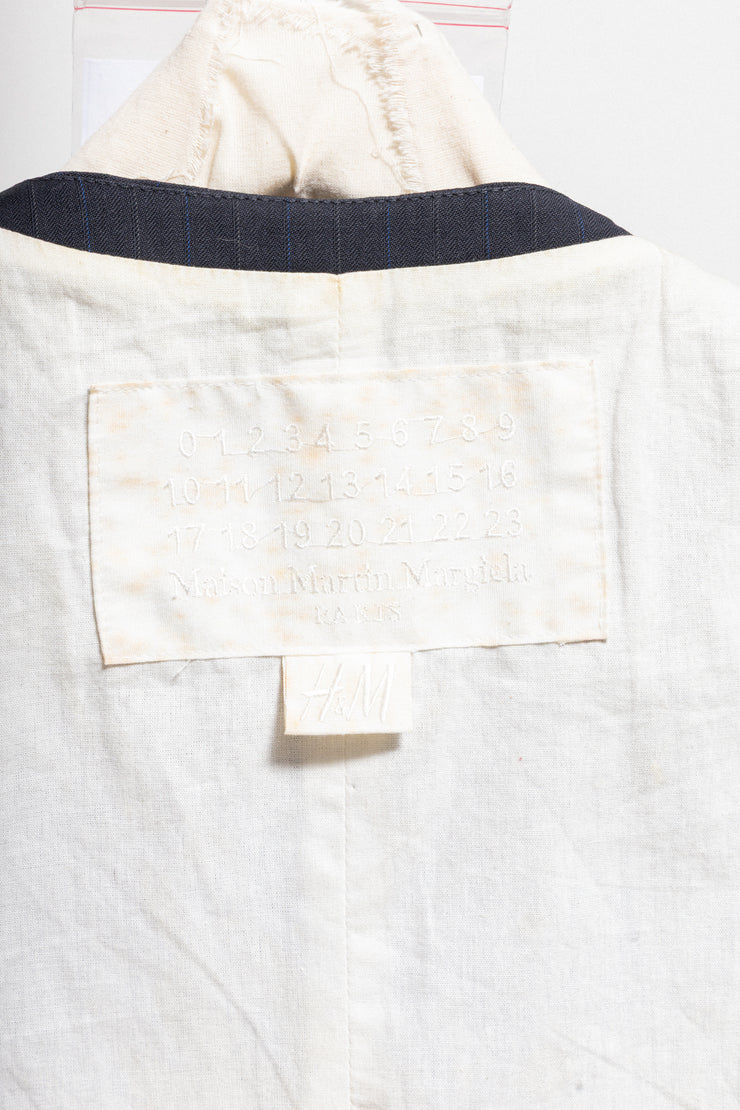 MAISON MARGIELA x H&M - FW12 Painted vest with removable button placket
