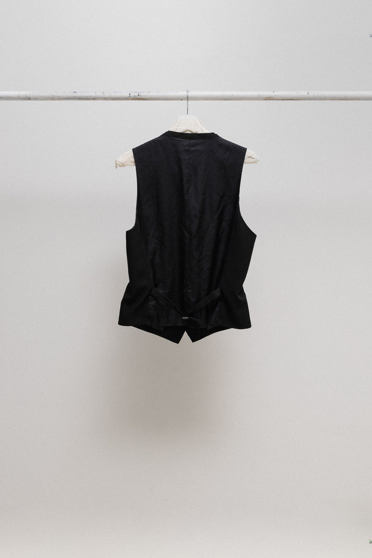 MIHARA YASUHIRO - Wool waistcoat with front slit details