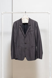 ANN DEMEULEMEESTER - SS12 Wool and linen jacket with pocket details