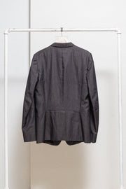 ANN DEMEULEMEESTER - SS12 Wool and linen jacket with pocket details