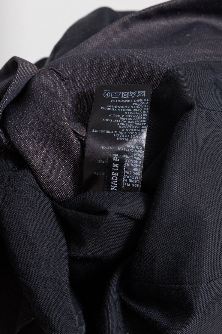 ANN DEMEULEMEESTER - SS12 Wool and linen jacket with pocket details