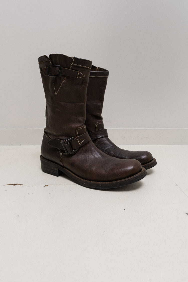 ISAMU KATAYAMA BACKLASH - Leather engineer boots – L'OBSCUR