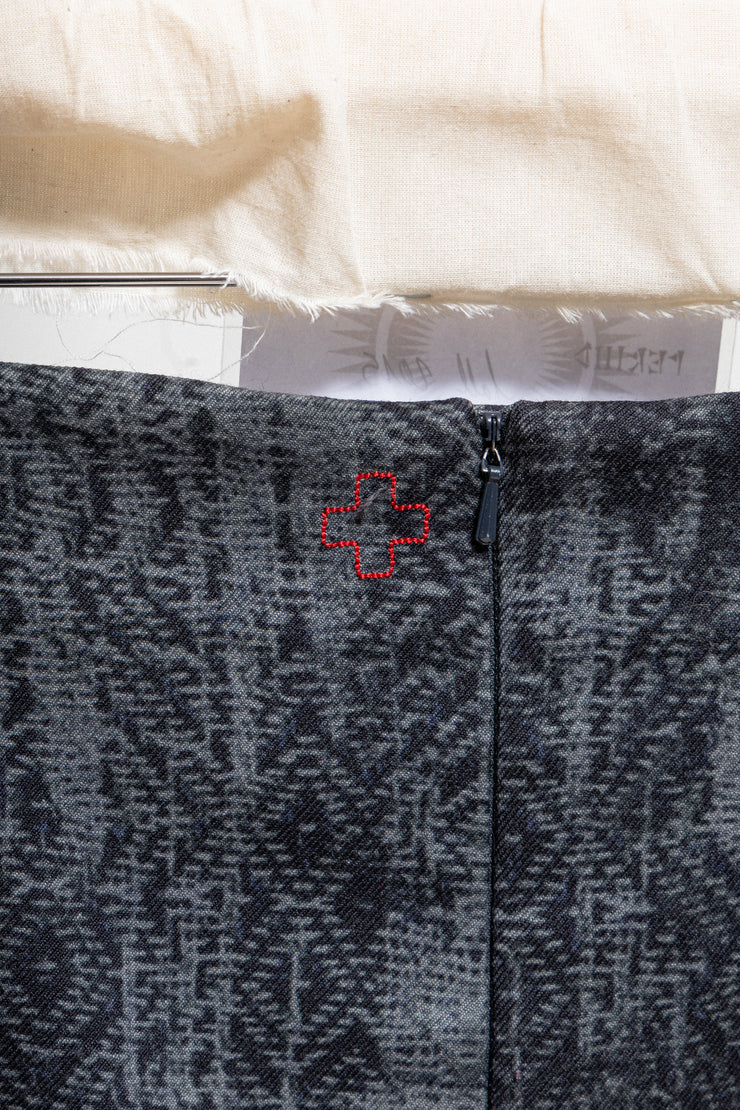 A.F VANDEVORST - FW15 printed mini skirt