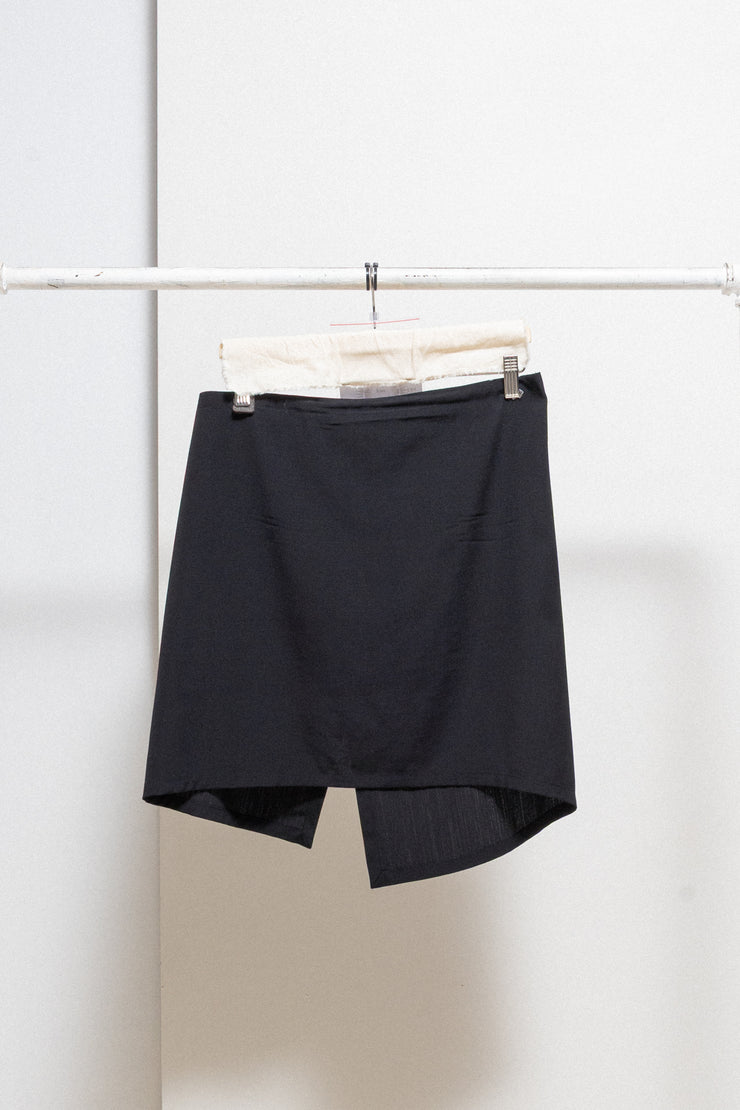 ANN DEMEULEMEESTER - Late 90’s / Early 00’s wool skirt with back slit