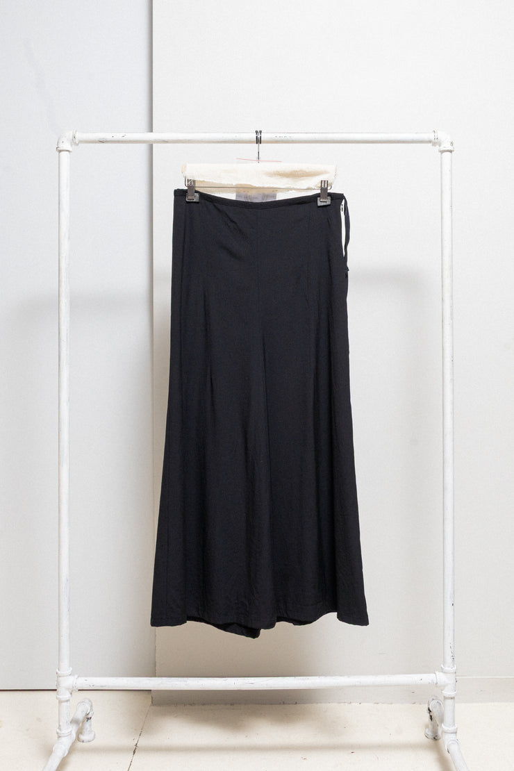ANN DEMEULEMEESTER - Late 90’s / Early 00’s long wool skirt with waist straps