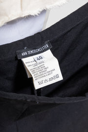 ANN DEMEULEMEESTER - Late 90’s / Early 00’s long wool skirt with waist straps