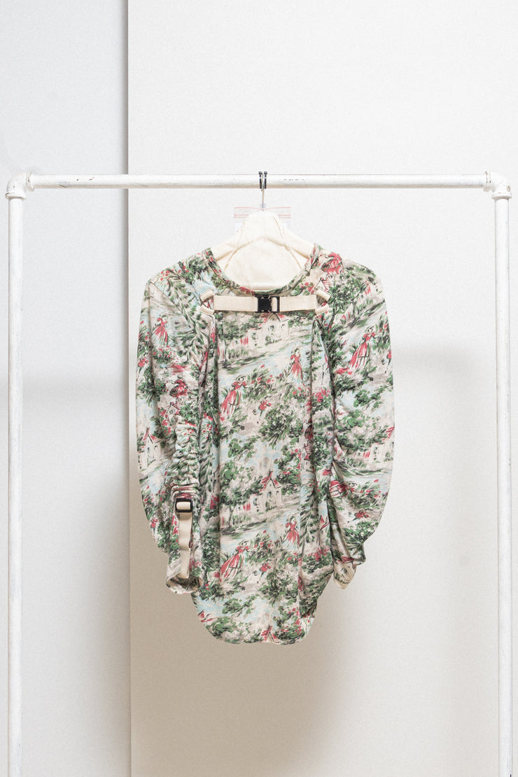 JUNYA WATANABE - SS03 Linen parachute top with painting pattern