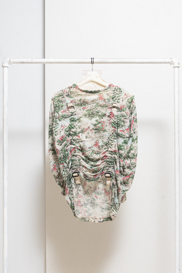 JUNYA WATANABE - SS03 Linen parachute top with painting pattern