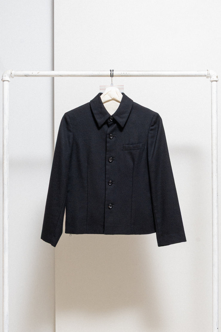 COMME DES GARÇONS TRICOT - FW00 Button up wool jacket with side zippers