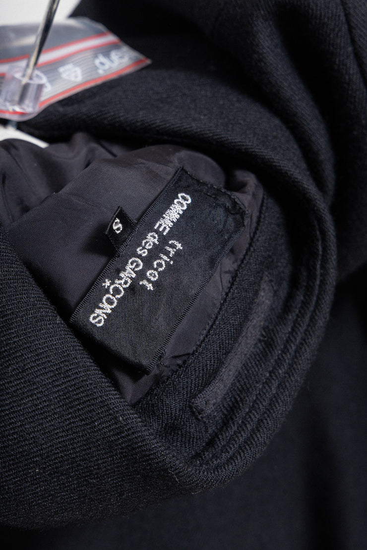 COMME DES GARÇONS TRICOT - FW00 Button up wool jacket with side zippers