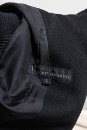 YOHJI YAMAMOTO Y’S - 90’s zip up wool jacket with knitted sleeves