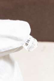 MARC LE BIHAN - Patterned cotton top with ruched edges and back strap