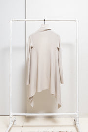 HUN RICK OWENS - 2008 100% cashmere pearl grey cardigan