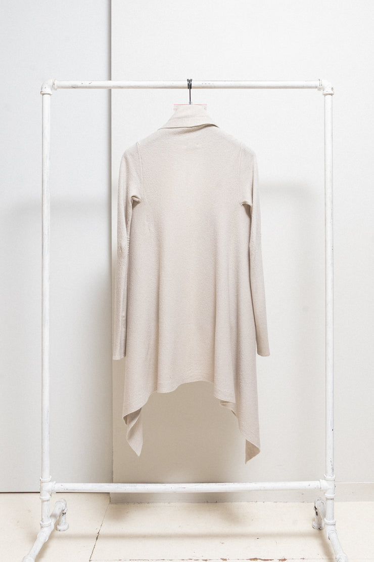 HUN RICK OWENS - 2008 100% cashmere pearl grey cardigan