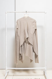 RICK OWENS - SS06 « TUNGSTEN » Wool cardigan with circle cutouts