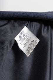 MARTIN MARGIELA - FW02 White label navy blazer jacket with cigarette shoulders