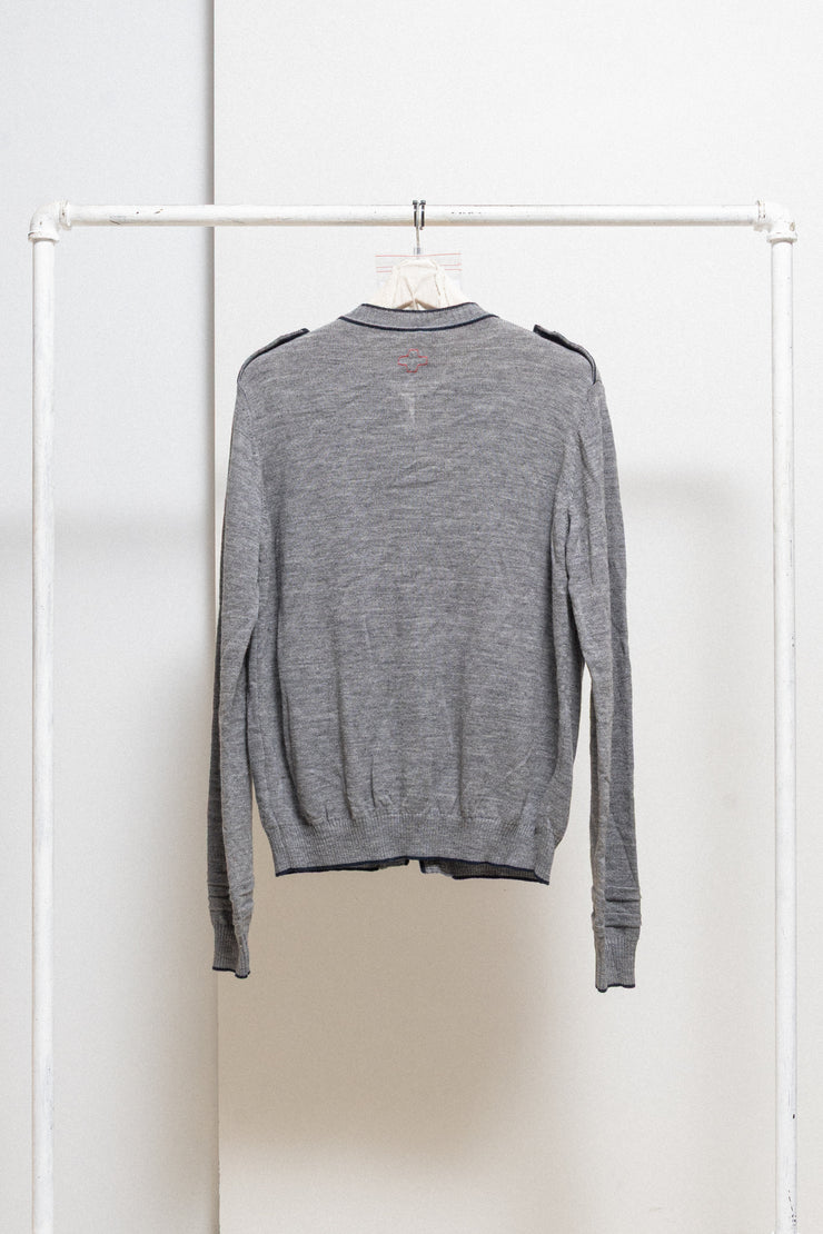 A.F VANDEVORST - FW04 Wool blend officer cardigan