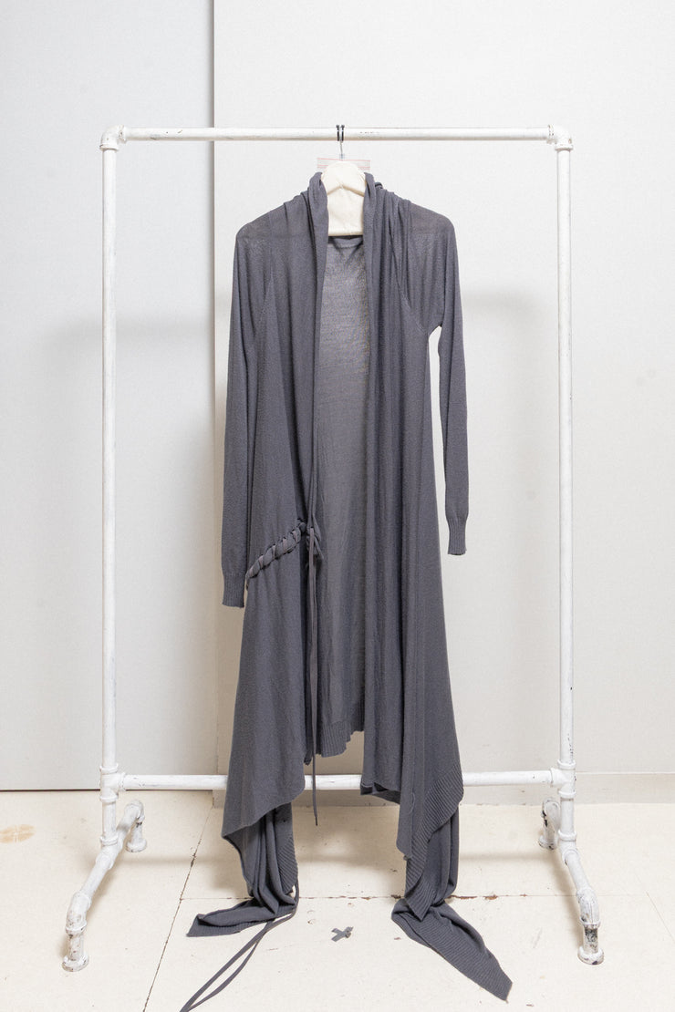 A.F VANDEVORST - FW06 Extra long cardigan with side lacing
