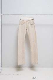 RICK OWENS SLAB - SS05 Cream washed out denim pants (STAFF)