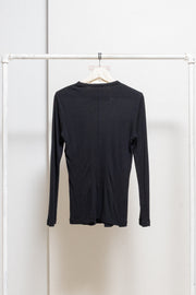 ANN DEMEULEMEESTER - SS02 Longsleeves top with chest darts