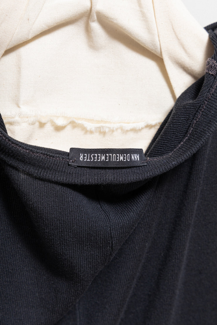 ANN DEMEULEMEESTER - SS02 Longsleeves top with chest darts