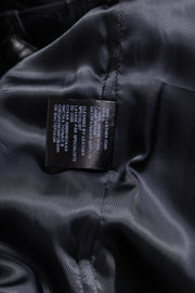 ANN DEMEULEMEESTER - Wool vest with long fur attached to front leather straps