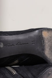 RICK OWENS - Suede leather boots