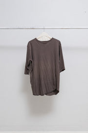 RICK OWENS SLAB - Dust tee with ribbed midi sleeves (sample)