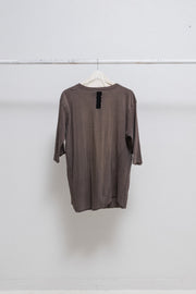 RICK OWENS SLAB - Dust tee with ribbed midi sleeves (sample)