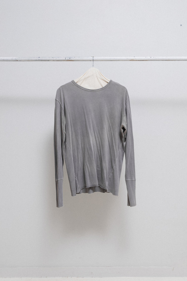 RICK OWENS SLAB - Pale grey washed longsleeves (sample)