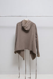 RICK OWENS SLAB - Dust open hoodie with loose straps (sample)