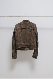 RICK OWENS SLAB - SS05 Bees wax and honey waxed trucker jacket (STAFF PROTO)