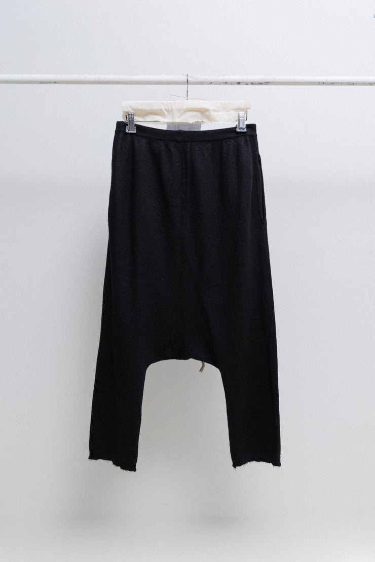 RICK OWENS - FW16 « MASTODON » Cashmere wool drawstring pants