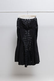 JUNYA WATANABE - FW06 Siren cut cotton skirt with lace panels