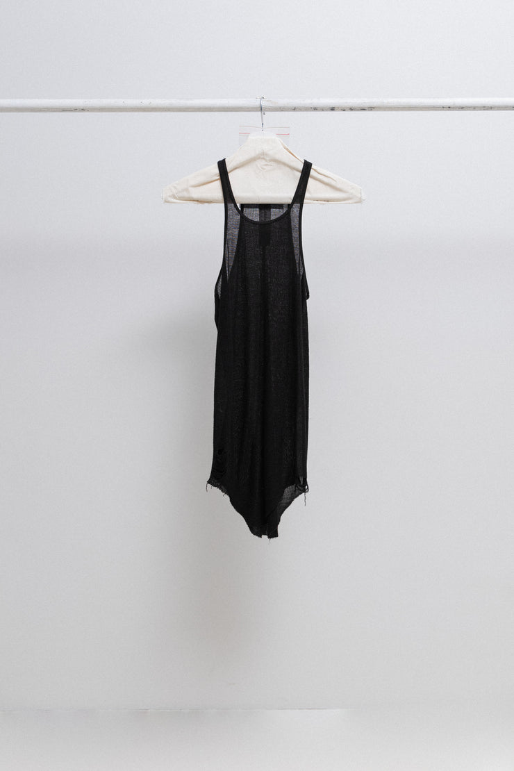 RICK OWENS - Ribbed dickflap tank top